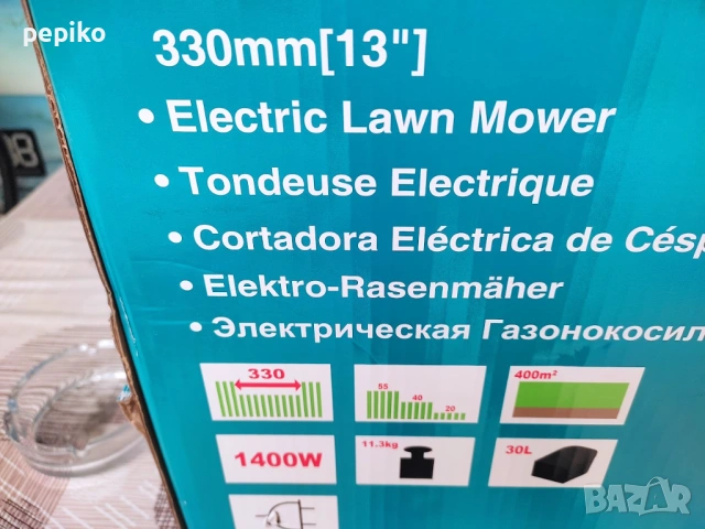 продавам НОВА професионална електрическа косачка MAKITA ELM3320, снимка 2 - Градинска техника - 54402990