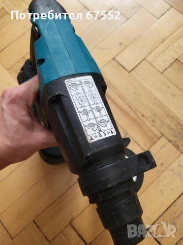 Безчетков перфоратор Makita DHR242, снимка 4 - Перфоратори - 54971280