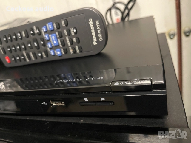 📀 Продавам DVD/CD плеър Panasonic DVD-S48EG-K – 40€, снимка 3 - Ресийвъри, усилватели, смесителни пултове - 54811183