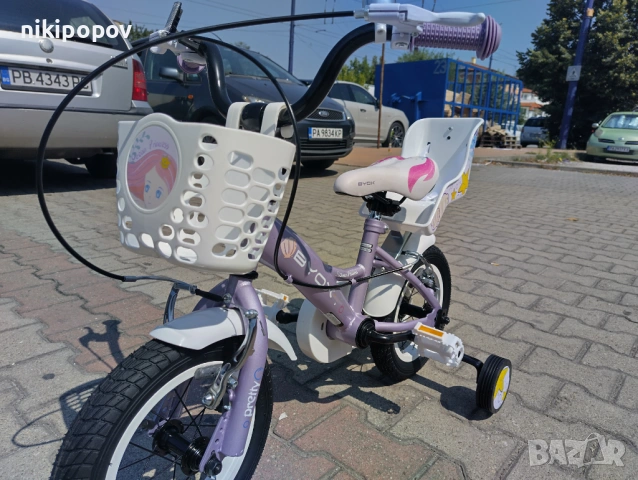 X Детски велосипед 12" PRINCESS виолет, снимка 7 - Велосипеди - 54394964