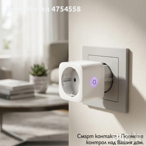 Smart WiFi контакт 16A – дистанционно управление от телефон, снимка 4 - Друга електроника - 54200766