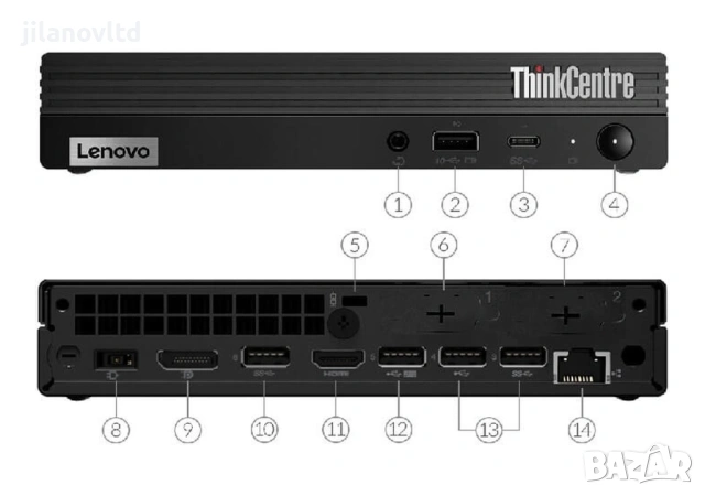 Компютър Lenovo M60E Tiny i5-1035G1 8GB 256GB NVMe SSD с до 24 МЕСЕЦА ГАРАНЦИЯ WINDOWS 11 PRO, снимка 4 - Работни компютри - 54663015