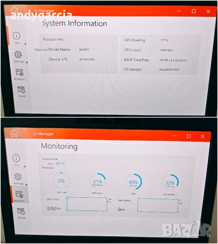  GETAC S410 G3 RUGGED/14 FHD Touch Screen/Core i5-8265u/8GB RAM/256GB SSD/2xBATTERIES 8/4G Modem , снимка 17 - Лаптопи за работа - 54566875