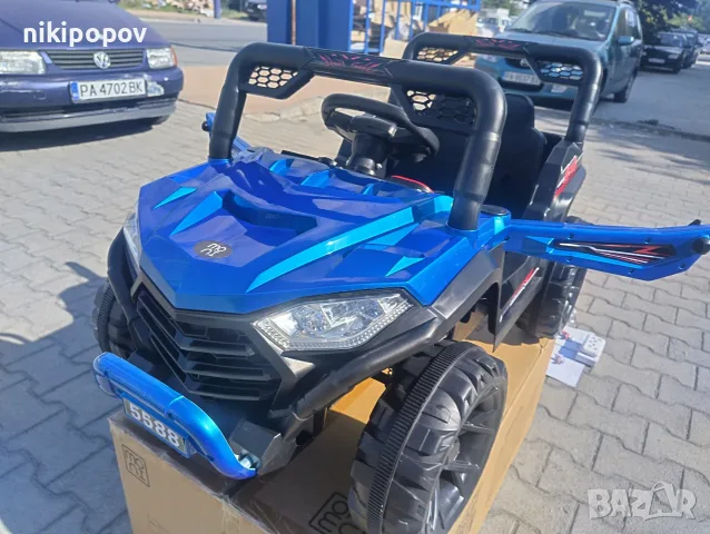 TEXAS акумулаторен джип FAST UTV син, снимка 8 - Детски велосипеди, триколки и коли - 55440127