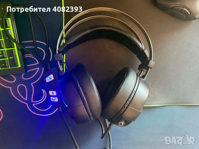 Gamdias HEBE M1 RGB геймърски слушалки – перфектно състояние, снимка 6 - Слушалки и портативни колонки - 55016122