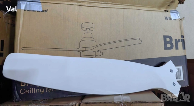 Таванен вентилатор с LED светлина -50% отстъпка - Brizy Bright Ceiling Fan, снимка 2 - Вентилатори - 54544475