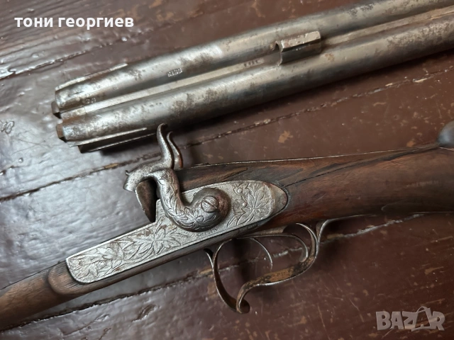 ДВЕ ДИМЯЩИ ДУЛА - ЛОВНА ПУШКА 1850 г., снимка 13 - Ловно оръжие - 54139869