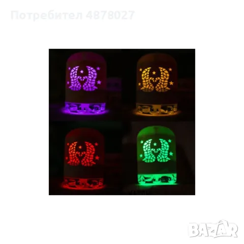 LED мини преносим светещ USB овлажнител за въздух за дома и за автомобила, снимка 2 - Овлажнители и пречистватели за въздух - 55496701