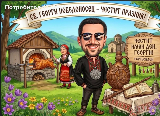 Карикатура за имен ден