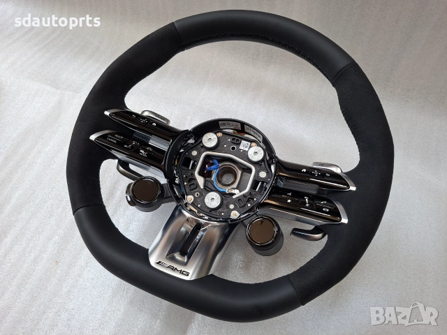 Нов Оригинален Волан Алкантара AMG Mercedes W206 W223 W213 W257 W167 W254 63 65 C63 E63, снимка 3 - Части - 55283156