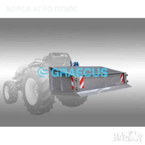 Транспортен кош за трактор с механично изсипване GRAECUS KM100, снимка 2 - Селскостопанска техника - 55513322