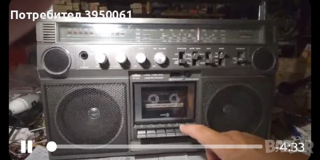 Радио касетофон , снимка 3 - Радиокасетофони, транзистори - 55469763