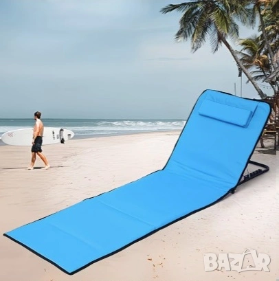 Плажна постелка от Оксфорд син плат