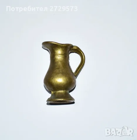Стара Месингова / Бронзова Кана - Ваза - Миниатюра Бронз 7 см