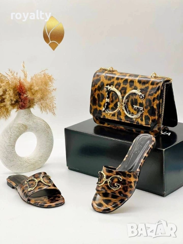 Dolce & Gabbana Нови Дамски Чехли и Чанта Различни Цветове , снимка 5 - Чехли - 55252498