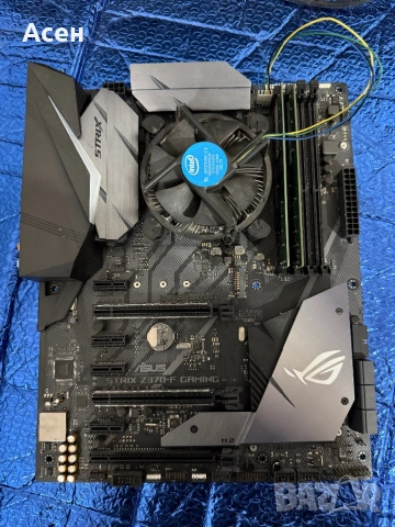 платка ASUS ROG Z370-F GAMING, и i5-8400 и рам 16 gb, снимка 2 - Видеокарти - 49422991