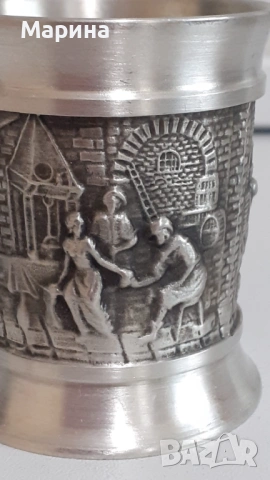 Комплект за ракия от калай Antik*Vintage #63, снимка 16 - Антикварни и старинни предмети - 54517316