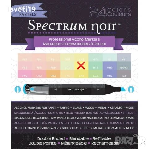 Професионални Алкохолни Маркери Spectrum Noir Coloring System Pastel + Brown, снимка 4 - Други - 54756049