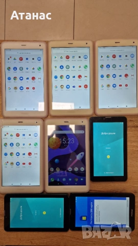 Лот 14 бр. Таблети Prestigio: 8 Работещи (5x Q Pro 4G) + 6 за части