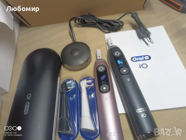 Електрическа четка за зъби ORAL B IO9 DUO BLACK ROSE QUARTZ, снимка 5 - Други - 55424437
