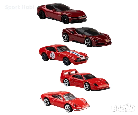 Hot Wheels Ferrari 5 Pack, снимка 2 - Колекции - 51995818