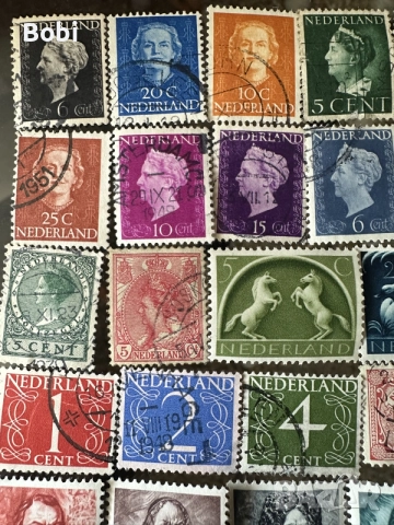 Сет пощенски марки Нидерландия 1943-1944г, снимка 6 - Филателия - 55527478
