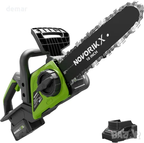 Акумулаторна верижна резачка NOVORIK X, 10 инча, с автоматично смазване