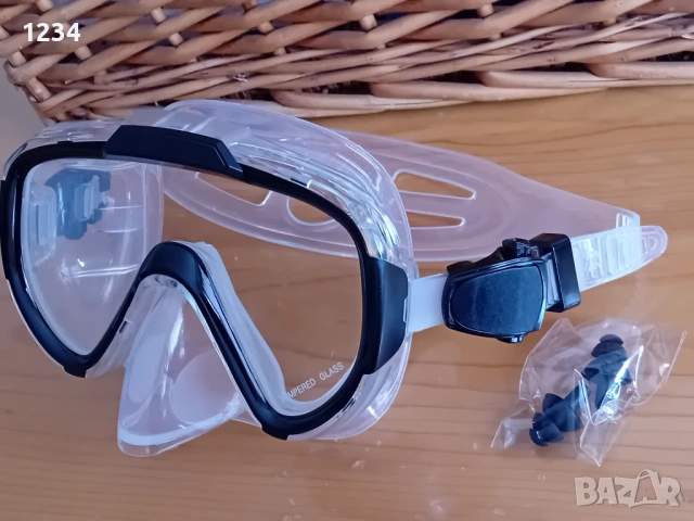 Нови силиконови  очила за гмуркане и тапи за уши, снимка 2 - Водни спортове - 54079105