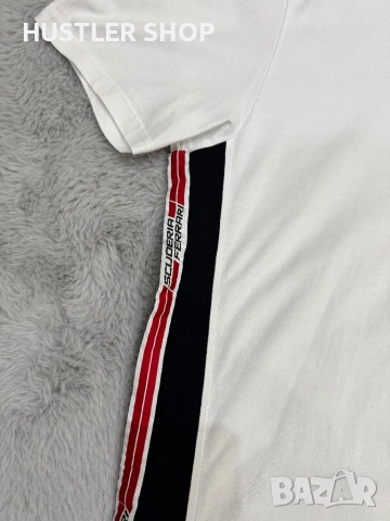 Мъжка тениска с яка FERRARI. Размер XL/2XL, снимка 3 - Тениски - 54383012