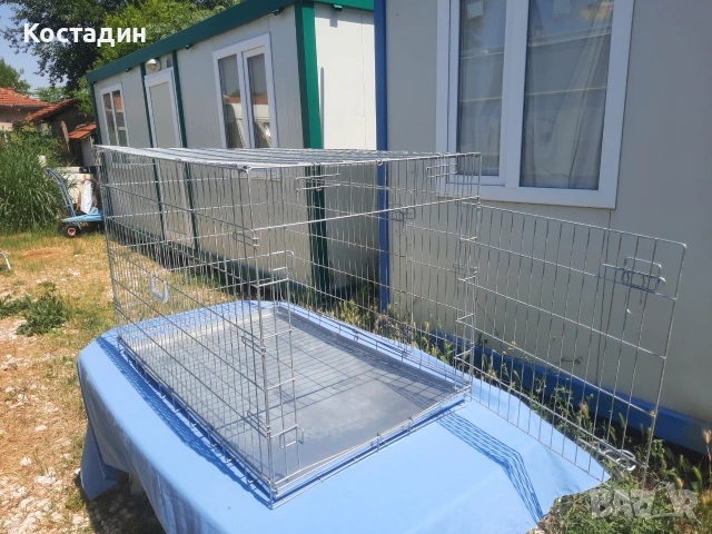 Клетка за куче farmcompany pet сгъваема тежко товарна  с две врати, снимка 7 - За кучета - 55110177