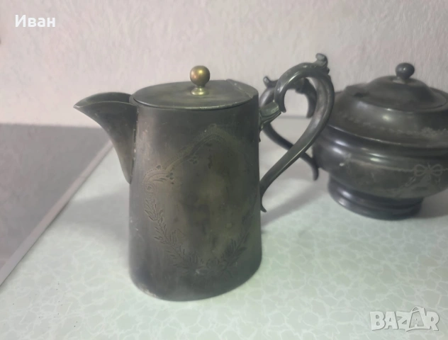 Стари посребрени чайници, снимка 4 - Декорация за дома - 55059391