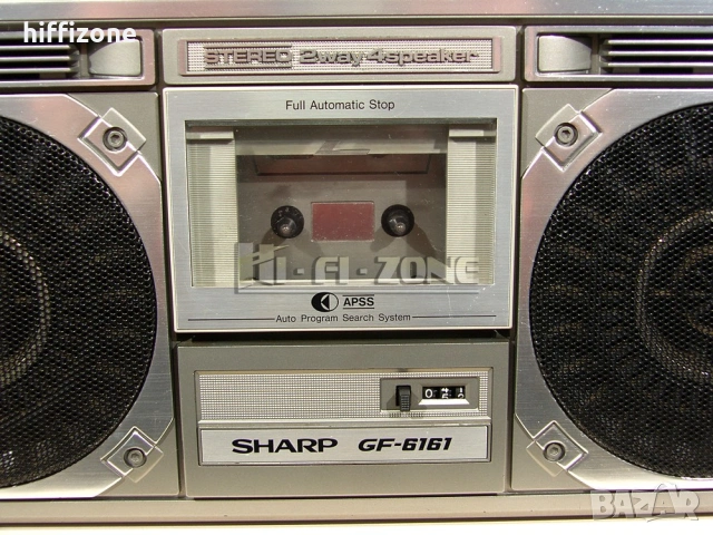 Радиокасетофон Sharp gf-6161h, снимка 5 - Радиокасетофони, транзистори - 54898906