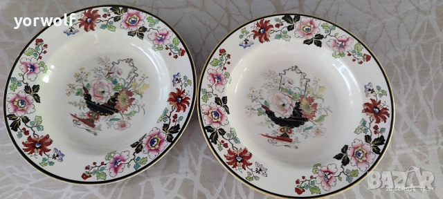 Автентичен английски порцелан Ashworth Ironstone, XIX век