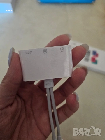 Двоен четец на карти , снимка 5 - USB Flash памети - 55207139