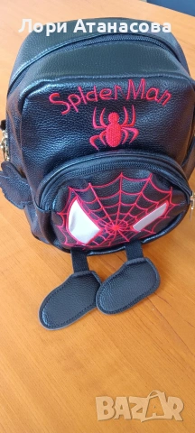 Малка дамска чанта в правоъгълна форма, с декоративна паяжина, снимка 4 - Чанти - 54101190