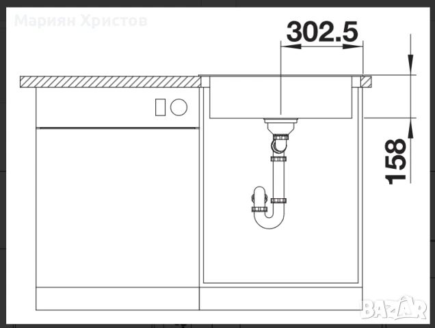 Кухненска мивка Blanco Dana 6 (525323), снимка 5 - ВИК - 55197542