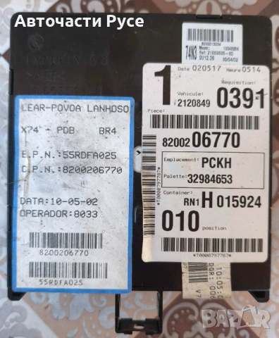 Комфорт модул ( BSI ) Renault Laguna II (03.2001 - 12.2007) , 21653294-8, снимка 2 - Части - 54427192