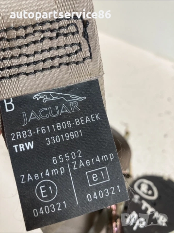 Преден десен предпазен колан за Jaguar S-Type (2006) 33019901, снимка 2 - Части - 54912157