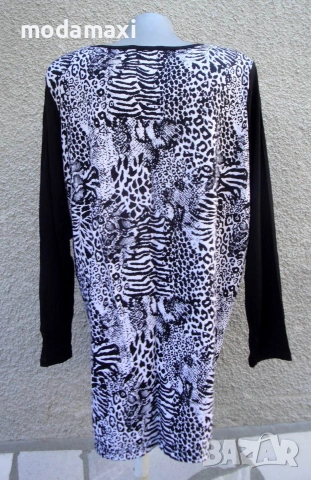 3XL Нова туника М.Collection в черно и бяло , снимка 6 - Туники - 55288802