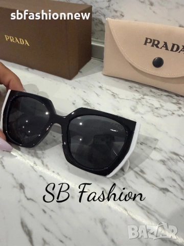 Черно бели очила Prada, снимка 6 - Слънчеви и диоптрични очила - 54335605