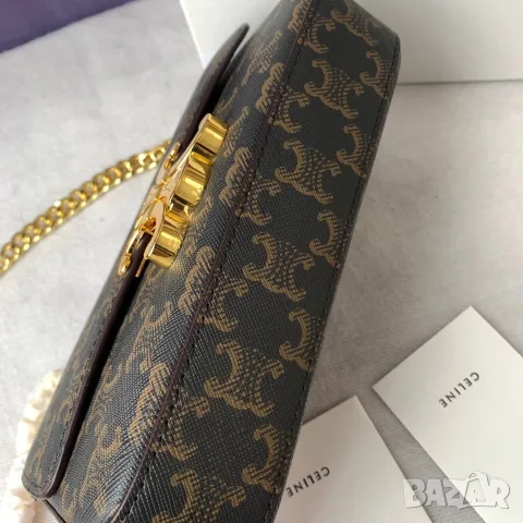 Celine Triomphe Chain Bag, снимка 5 - Чанти - 55417215