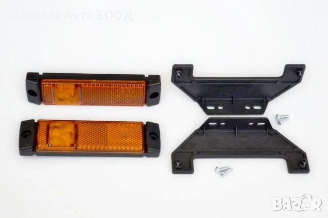 1бр. ЛЕД LED габарити с 4 диода , OРАНЖЕВИ , 12-24V BK200A, снимка 5 - Аксесоари и консумативи - 54447250