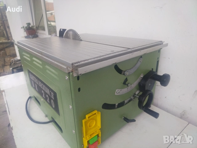 Стационарен циркуляр ELECTRA BECKUM, Ф 220 mm,1700 W Комплект с водач, ъгломер и диск, снимка 17 - Циркуляри - 54547339