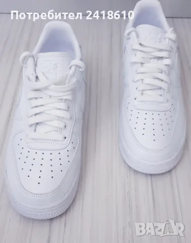 Nike Air Force 1 Fresh White  Mens Size 42/26.5  UK 7.5 US 8.5 НОВО!ОРИГИНАЛ! Мъжки Кецове, снимка 3 - Кецове - 55508293
