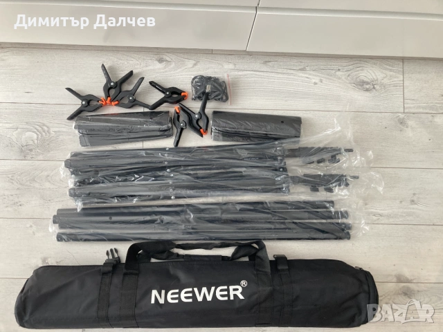 Универсална фонова системата марка NEEWER, чисто нова, снимка 2 - Чанти, стативи, аксесоари - 54815500