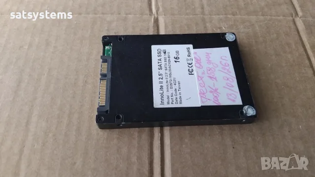 SSD InnoDisk InnoLite II 2.5 SATA SSD 16GB SATA 3.0Gb/s, снимка 6 - Твърди дискове - 55664623