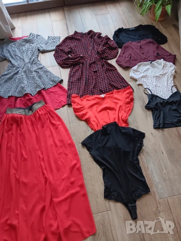 H&M сет в огнено червено
