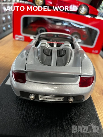 Метален колекционерси модел количка PORSCHE CARRERA GT MAISTO 1:18 88.01 лв. / 45 €, снимка 8 - Колекции - 55012810