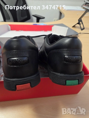 Маратонки KicKers черни 41, естествена кожа, снимка 2 - Спортно елегантни обувки - 54815283