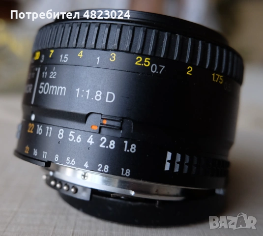 Nikon Nikkor 50mm f1.8 AF-D Lens. Nikon F Mount, снимка 5 - Обективи и филтри - 54514296